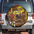 Hawthorn Hawks Spare Tire Cover Mascot Cartoon Football Illustration Style