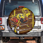 Hawthorn Hawks Spare Tire Cover Mascot Cartoon Football Illustration Style