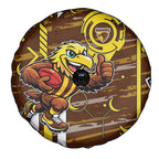 Hawthorn Hawks Spare Tire Cover Mascot Cartoon Football Illustration Style