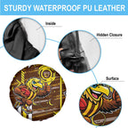 Hawthorn Hawks Spare Tire Cover Mascot Cartoon Football Illustration Style