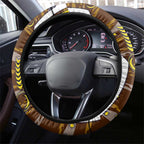 Hawthorn Hawks Steering Wheel Cover Mascot Cartoon Football Illustration Style