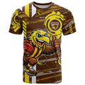 Hawthorn Hawks T Shirt Mascot Cartoon Football Illustration Style
