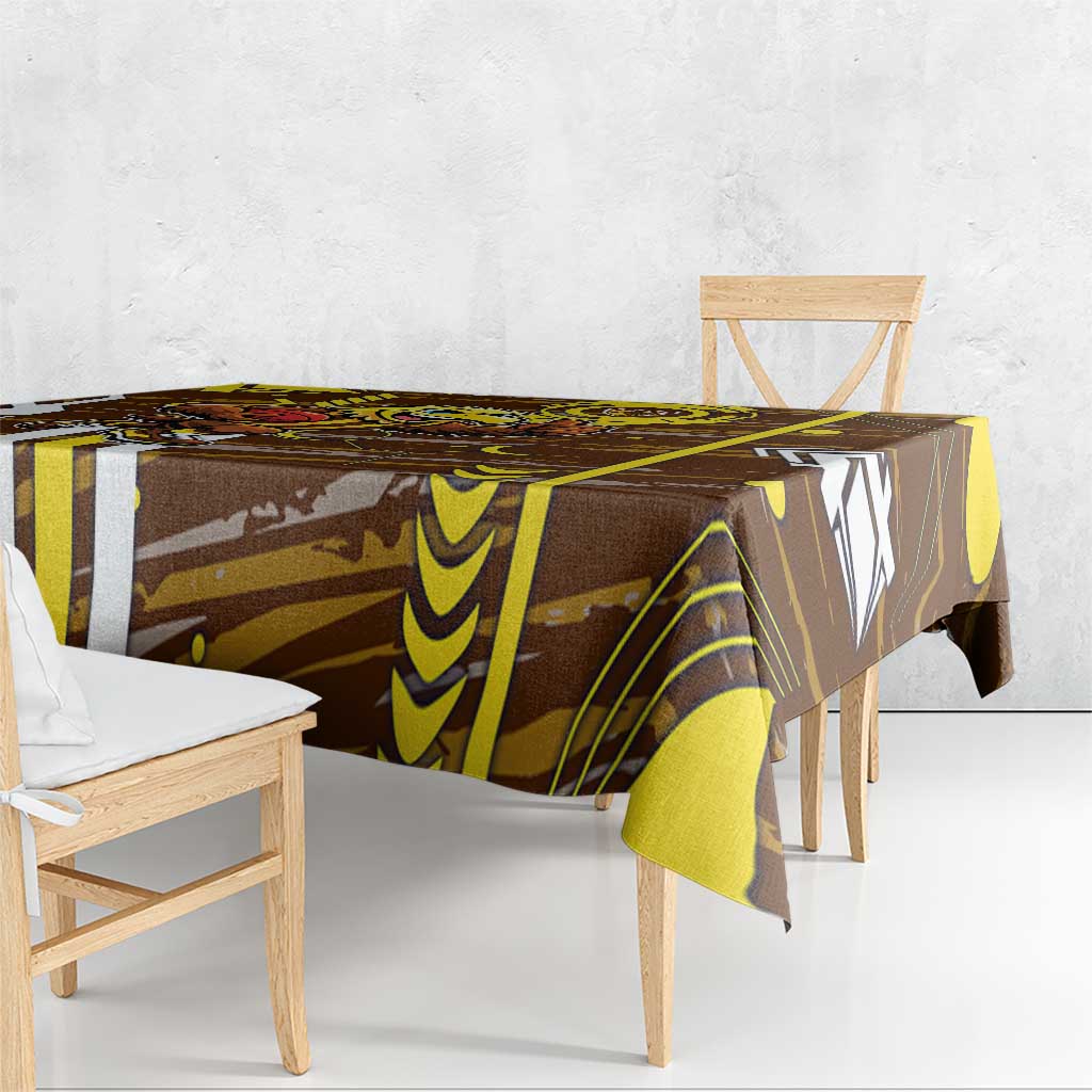 Hawthorn Hawks Tablecloth Mascot Cartoon Football Illustration Style