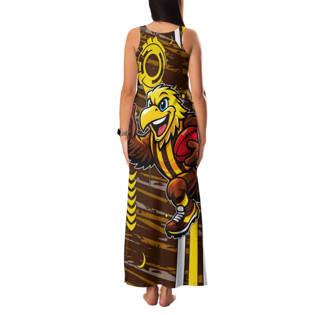 Hawthorn Hawks Tank Maxi Dress Mascot Cartoon Football Illustration Style