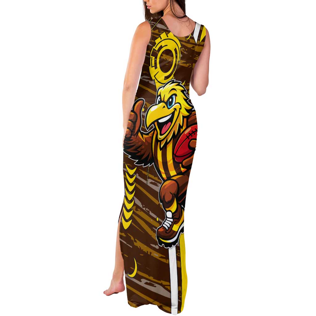 Hawthorn Hawks Tank Maxi Dress Mascot Cartoon Football Illustration Style