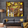 Hawthorn Hawks Tapestry Mascot Cartoon Football Illustration Style