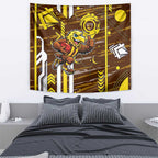 Hawthorn Hawks Tapestry Mascot Cartoon Football Illustration Style