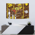 Hawthorn Hawks Tapestry Mascot Cartoon Football Illustration Style