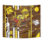 Hawthorn Hawks Tapestry Mascot Cartoon Football Illustration Style