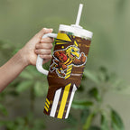 Hawthorn Hawks Tumbler With Handle Mascot Cartoon Football Illustration Style