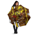Hawthorn Hawks Umbrella Mascot Cartoon Football Illustration Style