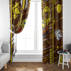 Hawthorn Hawks Window Curtain Mascot Cartoon Football Illustration Style