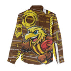 Hawthorn Hawks Women Casual Shirt Mascot Cartoon Football Illustration Style