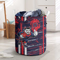 Melbourne Demons Laundry Basket Mascot Cartoon Football Illustration Style