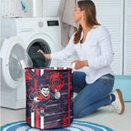 Melbourne Demons Laundry Basket Mascot Cartoon Football Illustration Style