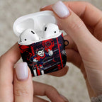 Melbourne Demons AirPods Case Mascot Cartoon Football Illustration Style