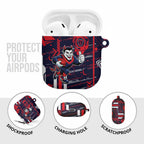 Melbourne Demons AirPods Case Mascot Cartoon Football Illustration Style