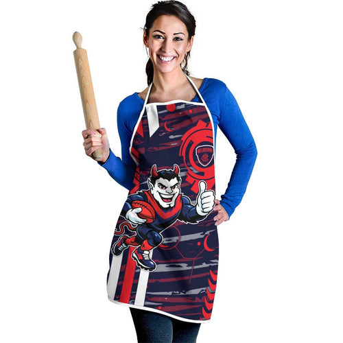 Melbourne Demons Apron Mascot Cartoon Football Illustration Style