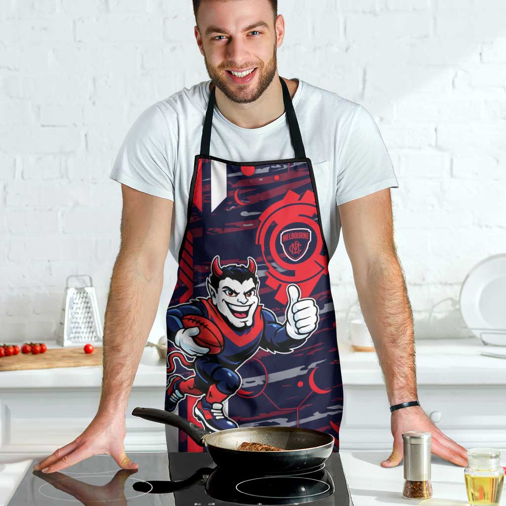 Melbourne Demons Apron Mascot Cartoon Football Illustration Style