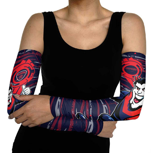 Melbourne Demons Arm Sleeves Mascot Cartoon Football Illustration Style