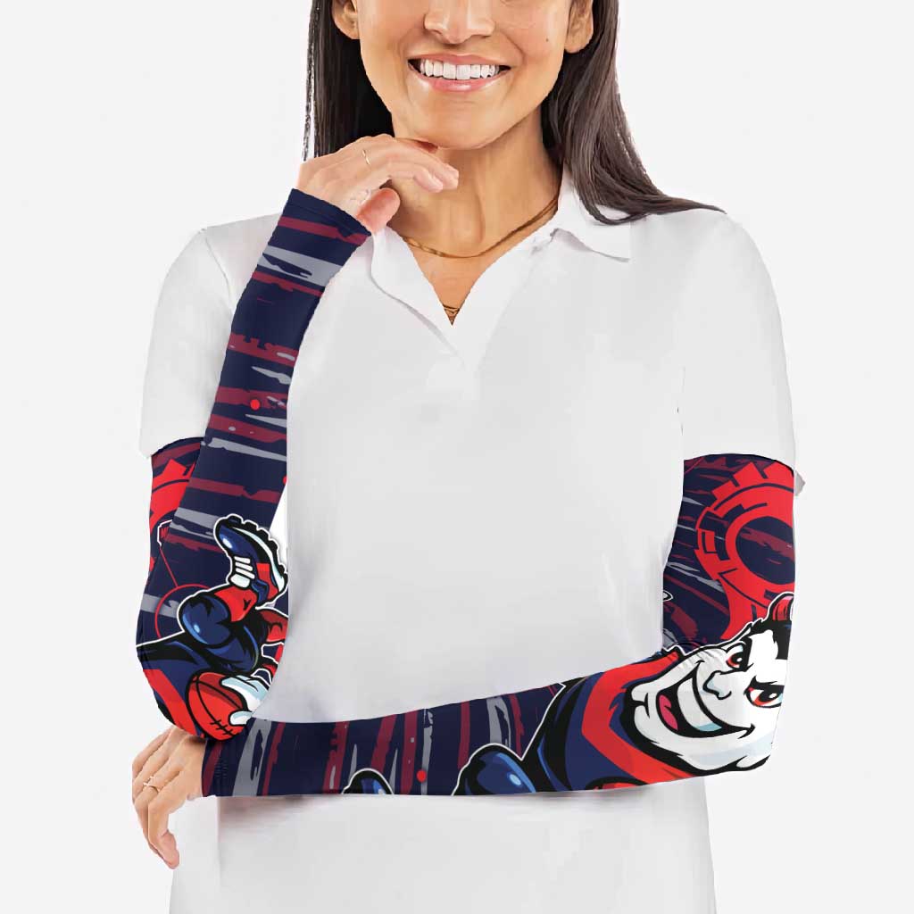Melbourne Demons Arm Sleeves Mascot Cartoon Football Illustration Style