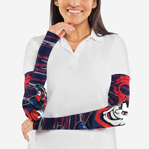 Melbourne Demons Arm Sleeves Mascot Cartoon Football Illustration Style
