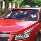 Melbourne Demons Auto Sun Shade Mascot Cartoon Football Illustration Style