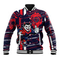 Melbourne Demons Baseball Jacket Mascot Cartoon Football Illustration Style