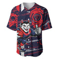 Melbourne Demons Baseball Jersey Mascot Cartoon Football Illustration Style