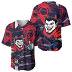 Melbourne Demons Baseball Jersey Mascot Cartoon Football Illustration Style