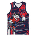 Melbourne Demons Basketball Jersey Mascot Cartoon Football Illustration Style