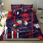 Melbourne Demons Bedding Set Mascot Cartoon Football Illustration Style