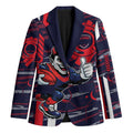 Melbourne Demons Blazer Mascot Cartoon Football Illustration Style