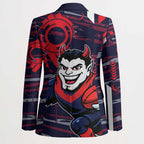 Melbourne Demons Blazer Mascot Cartoon Football Illustration Style
