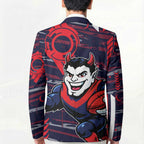Melbourne Demons Blazer Mascot Cartoon Football Illustration Style