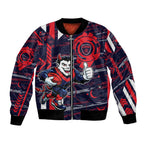 Melbourne Demons Bomber Jacket Mascot Cartoon Football Illustration Style