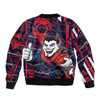 Melbourne Demons Bomber Jacket Mascot Cartoon Football Illustration Style