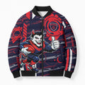 Melbourne Demons Bomber Puffer Jacket Mascot Cartoon Football Illustration Style