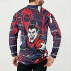 Melbourne Demons Button Sweatshirt Mascot Cartoon Football Illustration Style