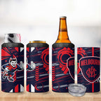 Melbourne Demons 4 in 1 Can Cooler Tumbler Mascot Cartoon Football Illustration Style