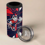 Melbourne Demons 4 in 1 Can Cooler Tumbler Mascot Cartoon Football Illustration Style