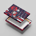 Melbourne Demons Canvas Wall Art Mascot Cartoon Football Illustration Style