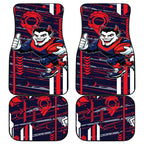 Melbourne Demons Car Mats Mascot Cartoon Football Illustration Style