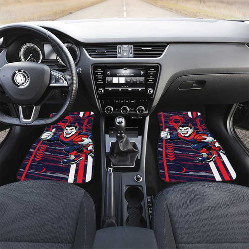 Melbourne Demons Car Mats Mascot Cartoon Football Illustration Style