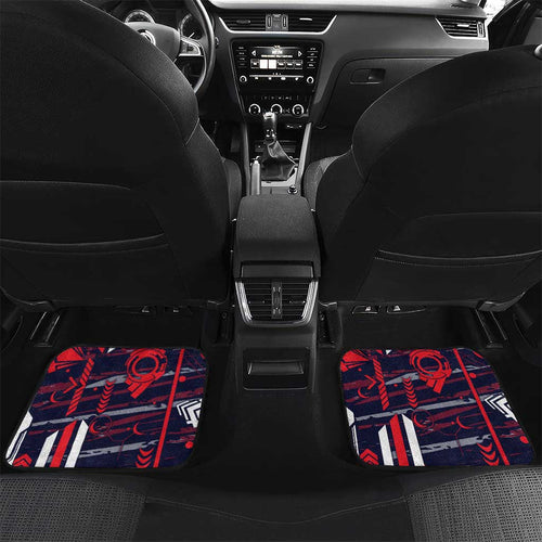 Melbourne Demons Car Mats Mascot Cartoon Football Illustration Style