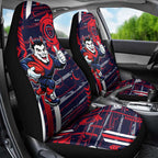 Melbourne Demons Car Seat Cover Mascot Cartoon Football Illustration Style