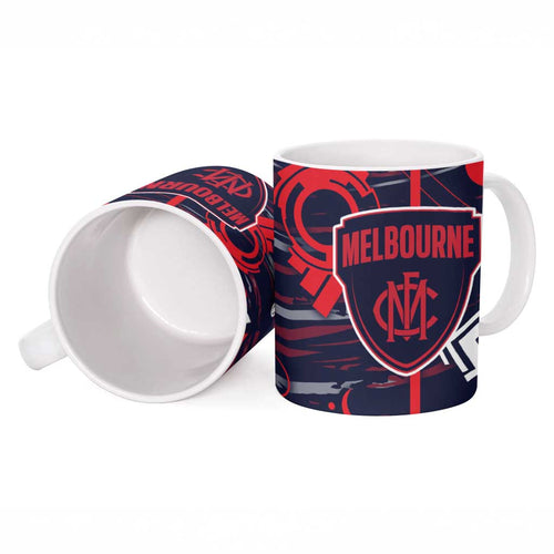 Melbourne Demons Ceramic Mug Mascot Cartoon Football Illustration Style