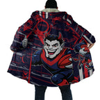 Melbourne Demons Cloak Mascot Cartoon Football Illustration Style