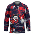 Melbourne Demons Hockey Jersey Mascot Cartoon Football Illustration Style