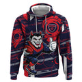 Melbourne Demons Hoodie Mascot Cartoon Football Illustration Style